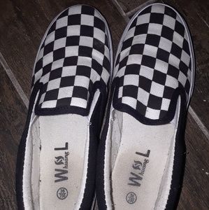Shoes black and white